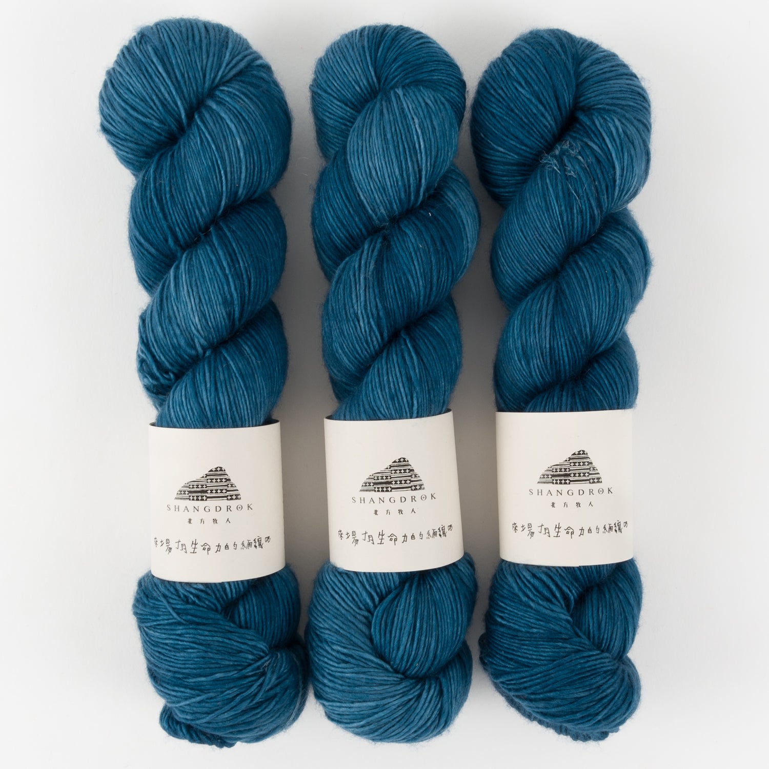 Shangdrok SINGLE MERINO - VINTAGE BLUE Merino wool Fingering blue Yarn