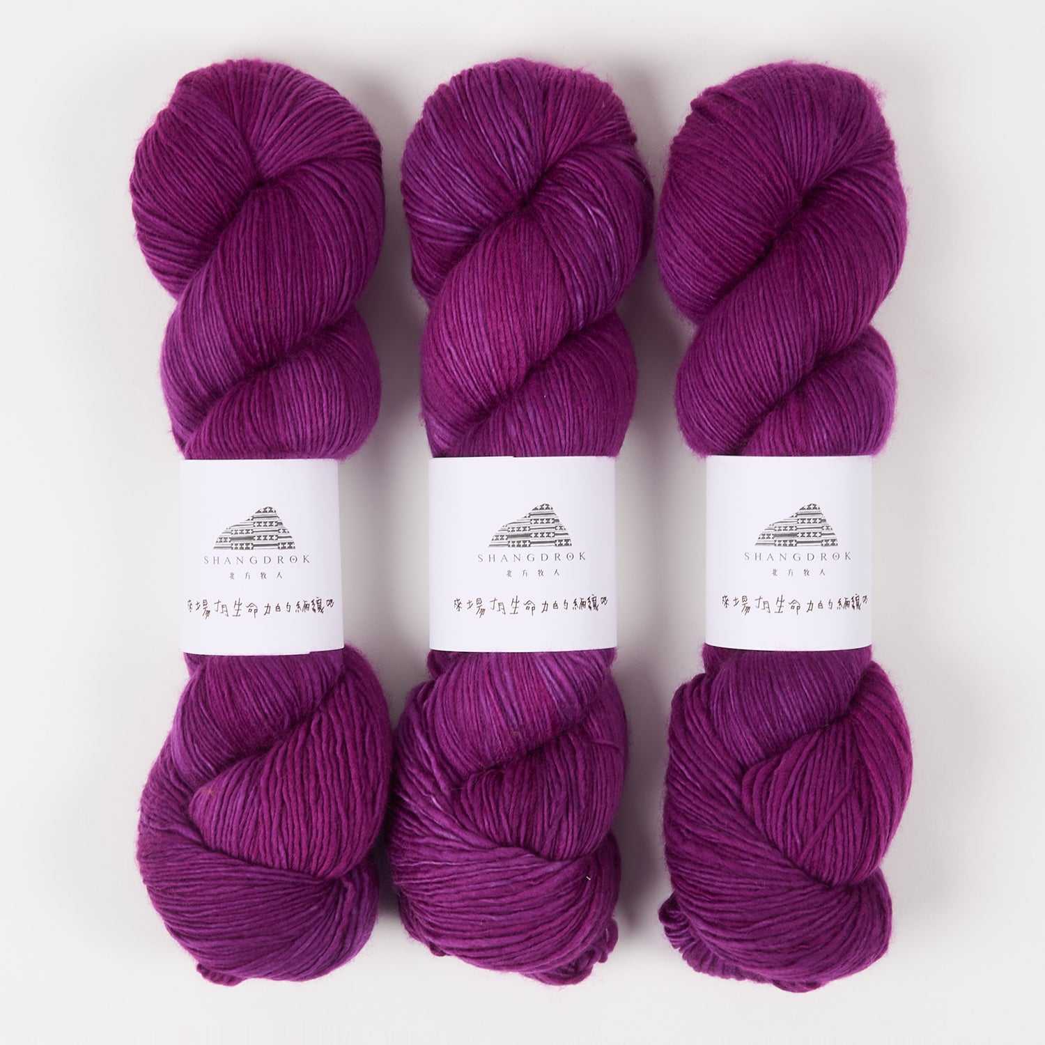 Shangdrok SINGLE MERINO - PURPLE AURORA Merino wool Fingering purple Yarn