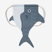 Don Fisher SHARK-KID DRAWSTRING POUCH blue gray-1 Project Bags
