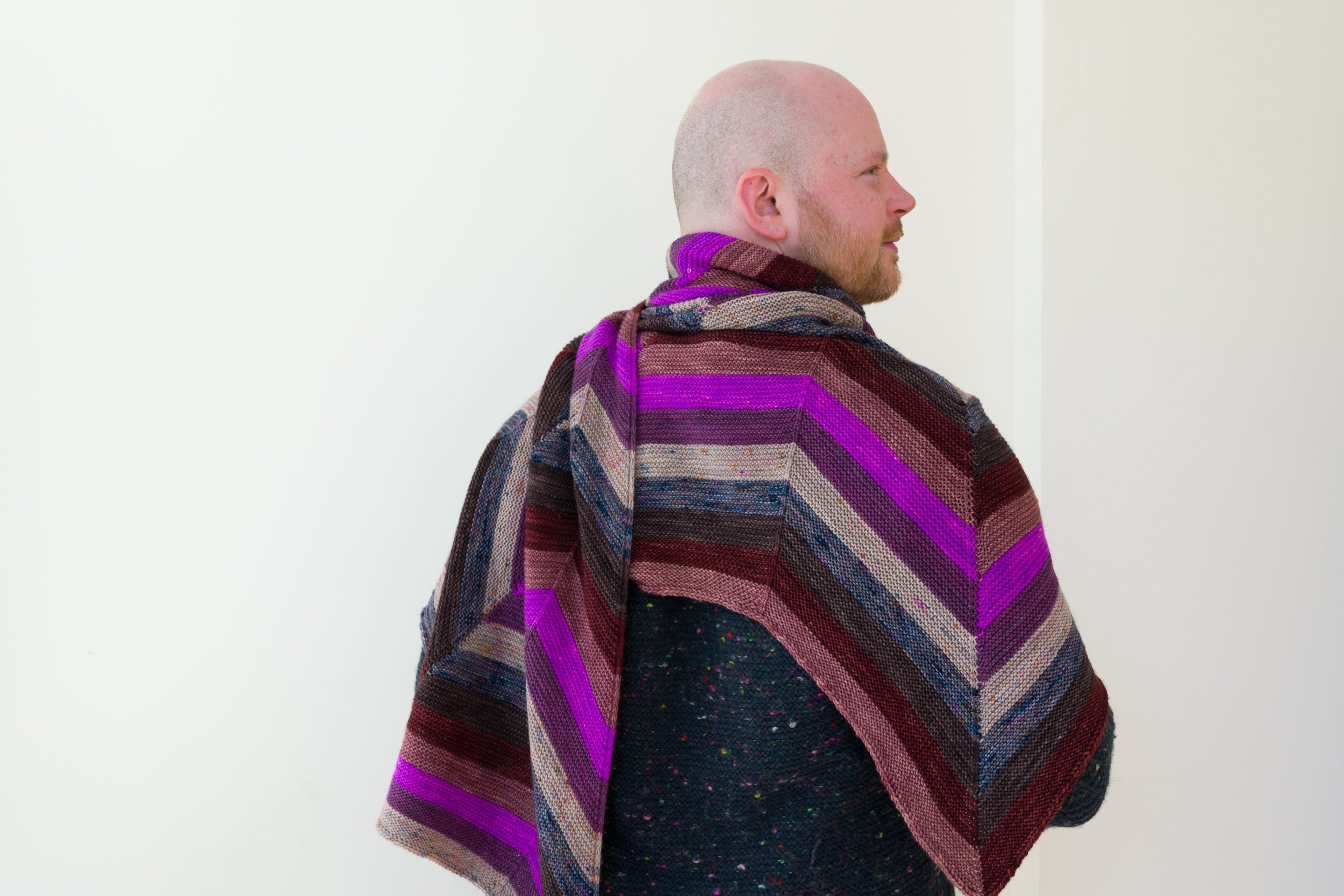 SHIFTING CHEVRONS SHAWL PATTERN