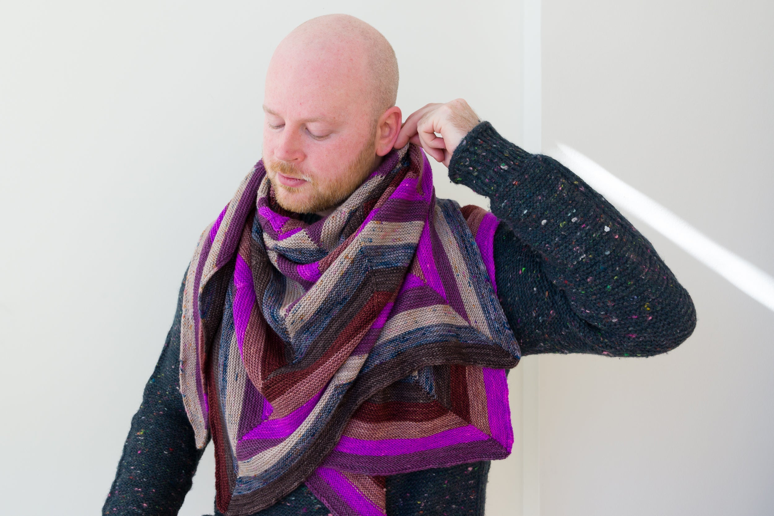SHIFTING CHEVRONS SHAWL PATTERN