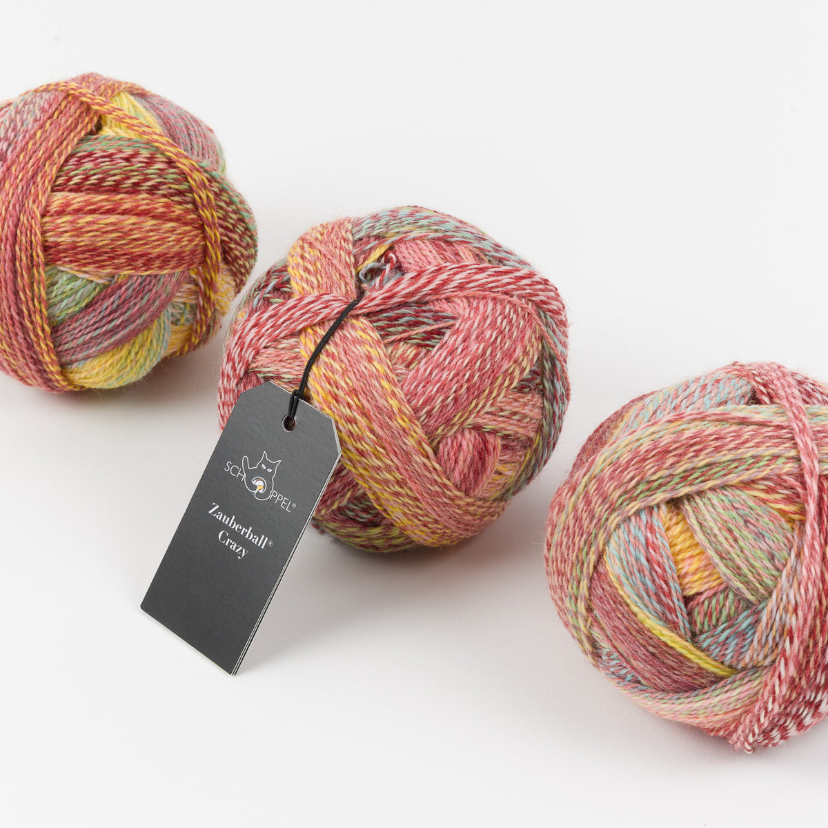 Schoppel-Wolle ZAUBERBALL CRAZY - EARLY AUTUMN Merino wool Nylon Light Fingering pink coral Yarn