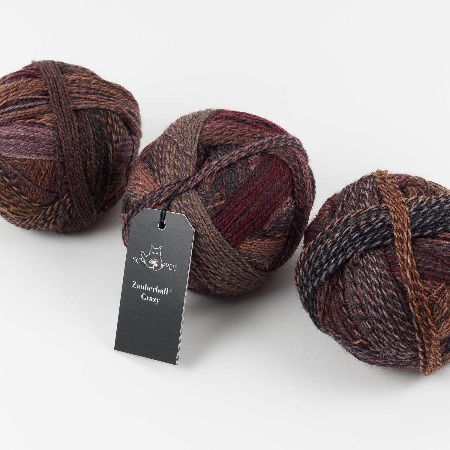 Schoppel-Wolle ZAUBERBALL CRAZY - LATE AUTUMN Merino wool Nylon Light Fingering brown Yarn