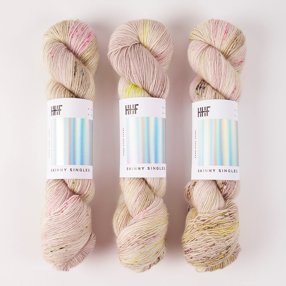 Hedgehog Fibres SKINNY SINGLES - DUCK DUCK GOOSE Merino wool Fingering beige Yarn
