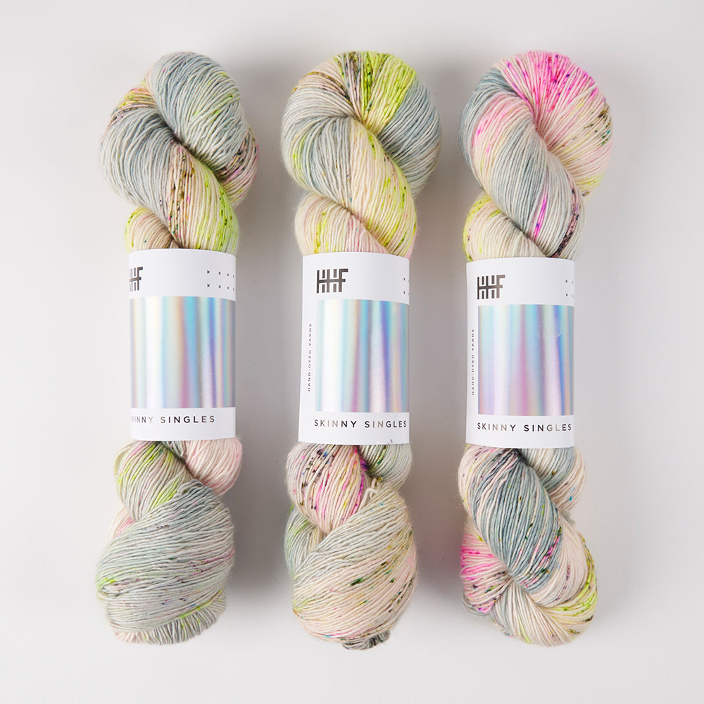 Hedgehog Fibres SKINNY SINGLES - HOLDING SPACE Merino wool Fingering multicolour Yarn