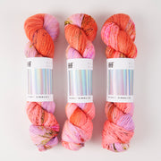 Hedgehog Fibres SKINNY SINGLES - KNITTIN' KITTEN Merino wool Fingering coral Yarn