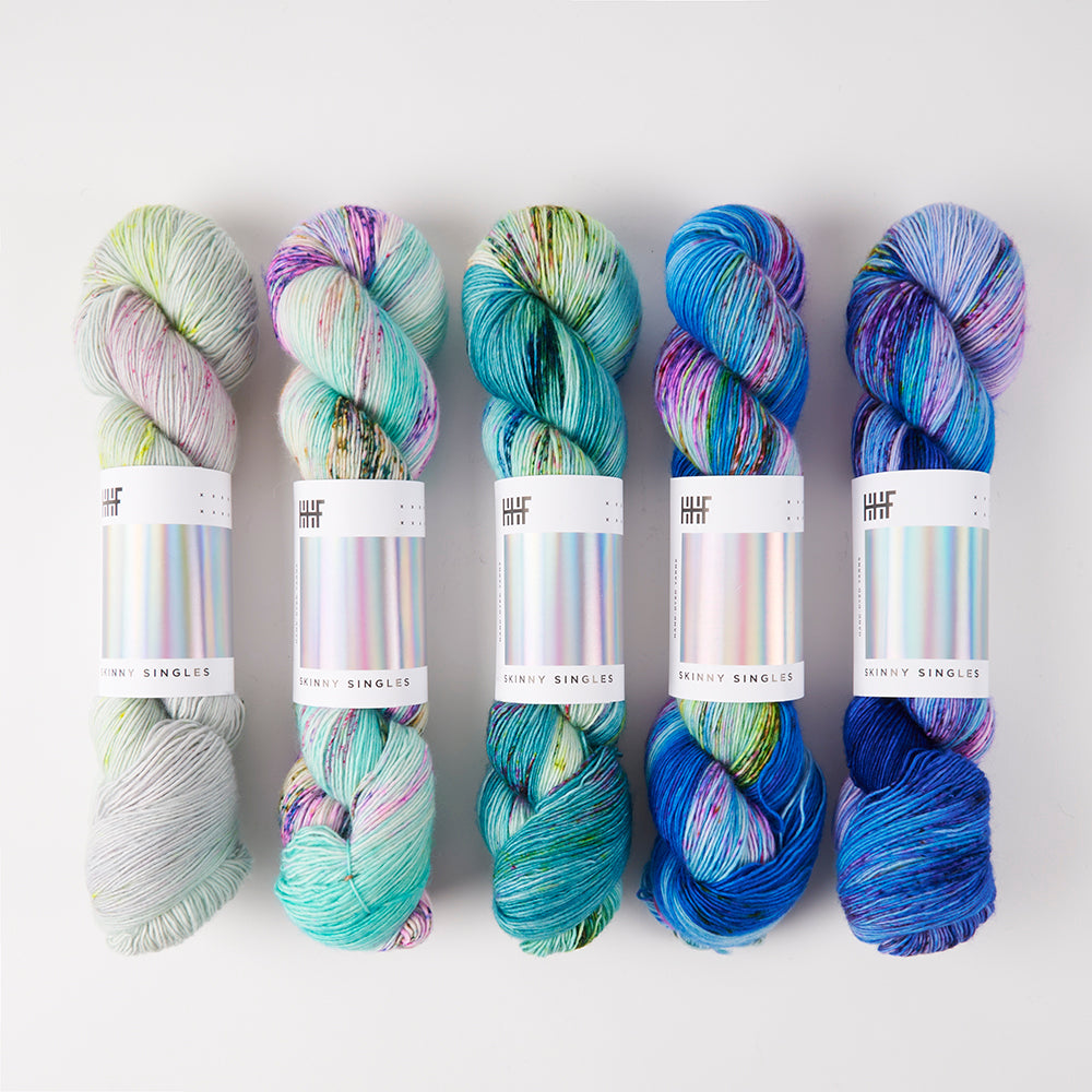 Hedgehog Fibres HHF SIDE QUEST - LOBSTER HARBOUR Merino wool Fingering Quick Kits