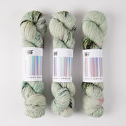 Hedgehog Fibres SKINNY SINGLES - POND LIFE Merino wool Fingering green Yarn