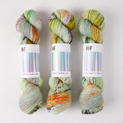 Hedgehog Fibres SKINNY SINGLES - SELKIE Merino wool Fingering green Yarn