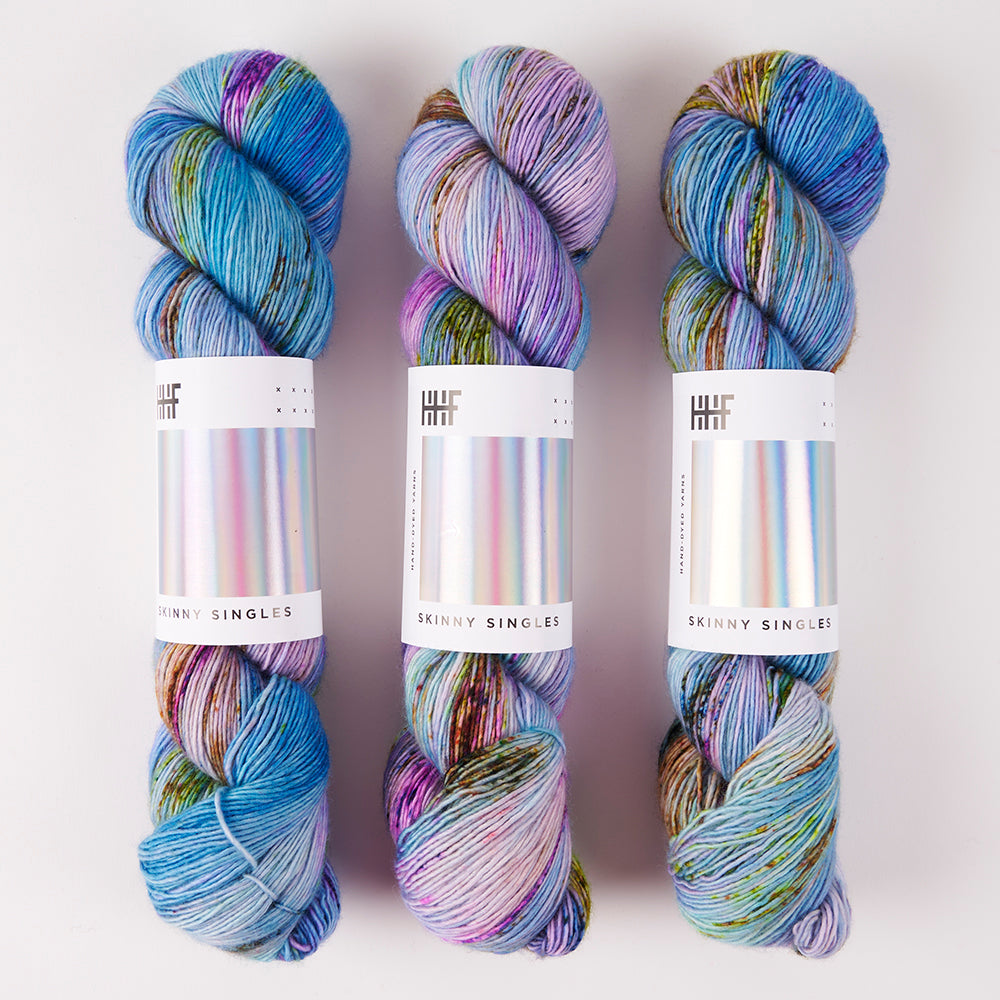 Hedgehog Fibres SKINNY SINGLES - SPRING BREAK Merino wool Fingering multicolour Yarn