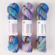 Hedgehog Fibres SKINNY SINGLES - SPRING BREAK Merino wool Fingering multicolour Yarn