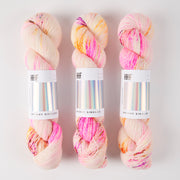 Hedgehog Fibres SKINNY SINGLES - SWEET TOOTH Merino wool Fingering pink Yarn