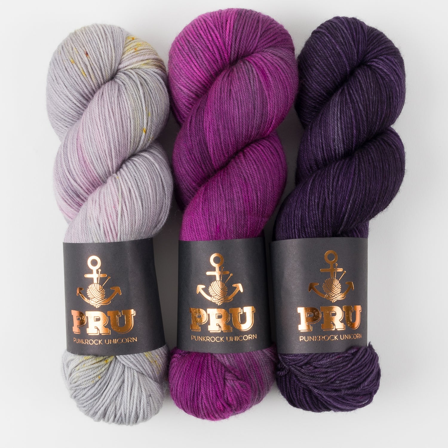 Punk Rock Unicorn WESTKNITS KIT - SMASHING AMETHYST Fingering Westknits Kits