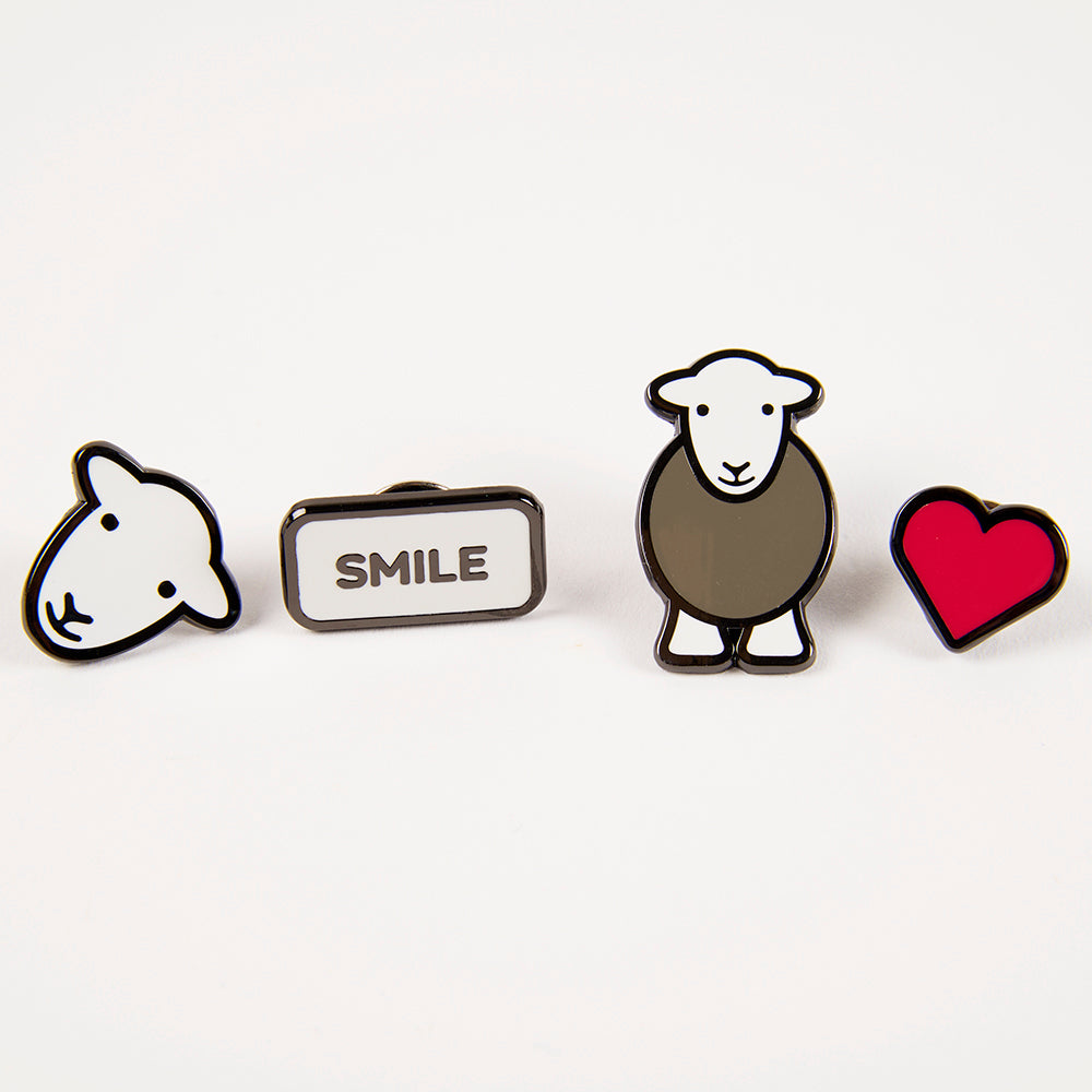 Smile Pin Badge Set