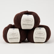 CaMaRose SNEFNUG - KASTANIEBRUN Alpaca Cotton Merino wool Aran brown Yarn