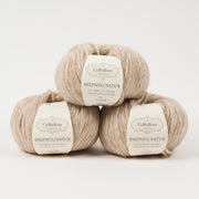 CaMaRose SNEFNUG NATUR - ASK Alpaca Cotton Merino wool Aran beige cream Yarn