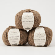 CaMaRose SNEFNUG NATUR - KOGLE Alpaca Cotton Merino wool Aran brown Yarn