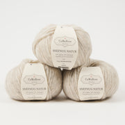 CaMaRose SNEFNUG NATUR - MORGENDIS Alpaca Cotton Merino wool Aran beige cream Yarn