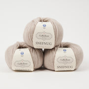 CaMaRose SNEFNUG - SØLVGRÅ Alpaca Cotton Merino wool Aran grey Yarn