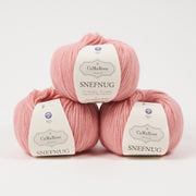 CaMaRose SNEFNUG - STØVET ROSA Alpaca Cotton Merino wool Aran pink Yarn