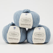 CaMaRose SNEFNUG - STØVET BLÅ Alpaca Cotton Merino wool Aran blue Yarn