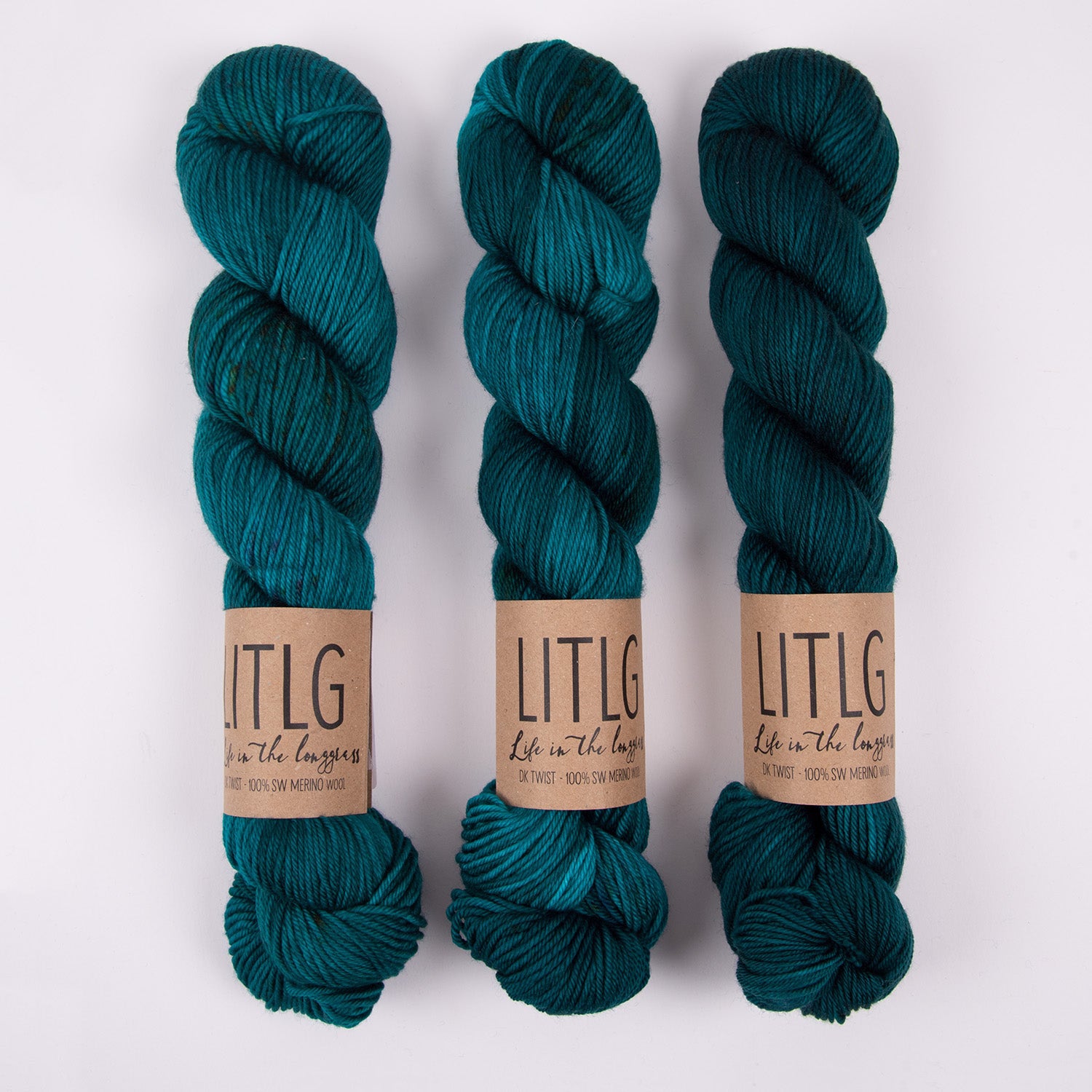 Life in The Long Grass LITLG DK TWIST - SPHARIA Merino wool DK turquoise blue Yarn