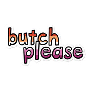 That Queer Card Co LESBIAN BUTCH PLEASE STICKER Sundries
