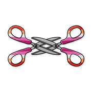 That Queer Card Co LESBIAN SCISSORS STICKER Sundries