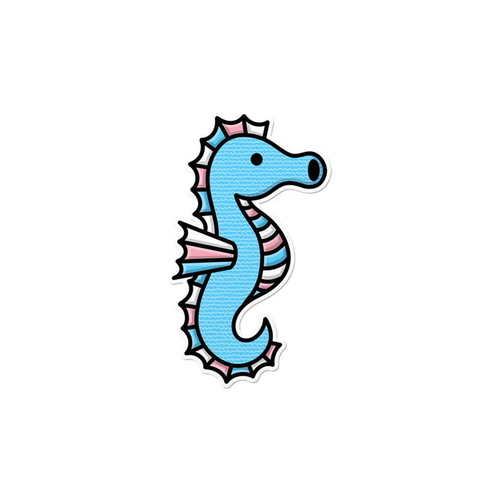 That Queer Card Co TRANSGENDER SEAHORSE STICKER Sundries