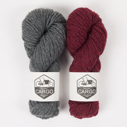West Wool CLOUDY BORDEAUX Merino wool Chunky Quick Kits