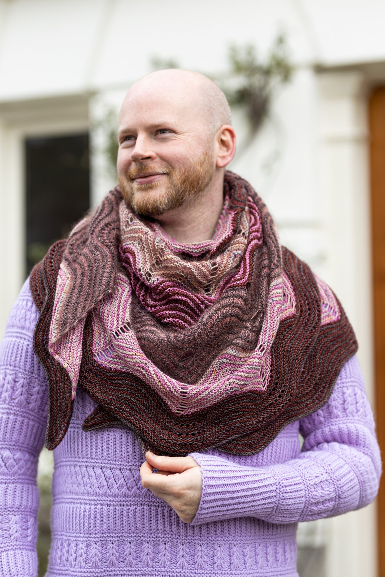 STRIATION VALLEY SHAWL PATTERN