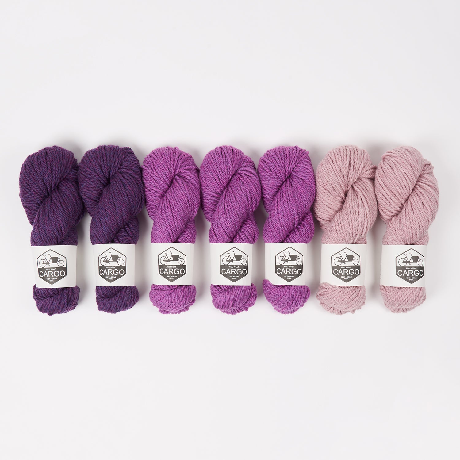 West Wool WESTKNITS KIT - MAGIC BLOSSOM Merino wool Chunky pink purple Westknits Kits