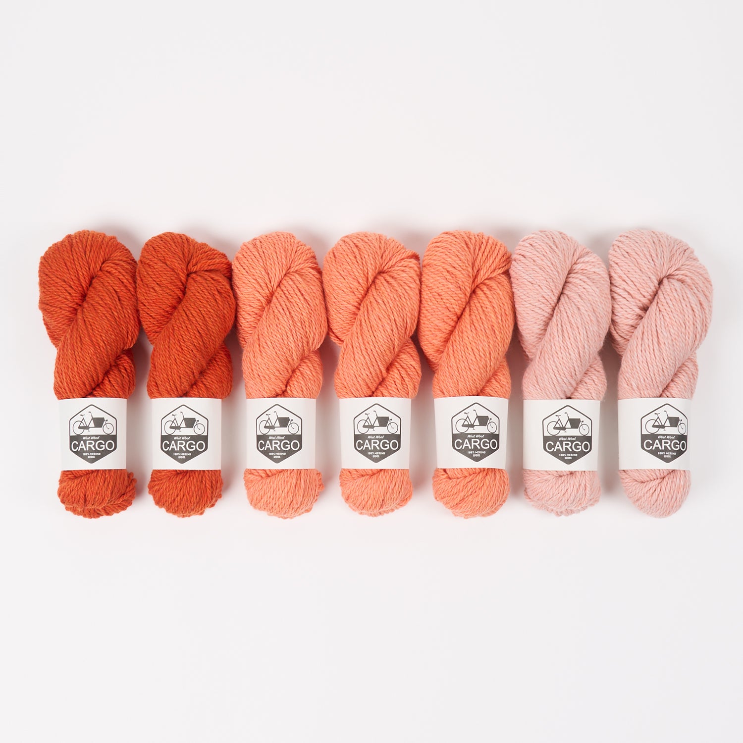 West Wool WESTKNITS KIT - ORANGE GRAPE Merino wool Chunky orange Westknits Kits