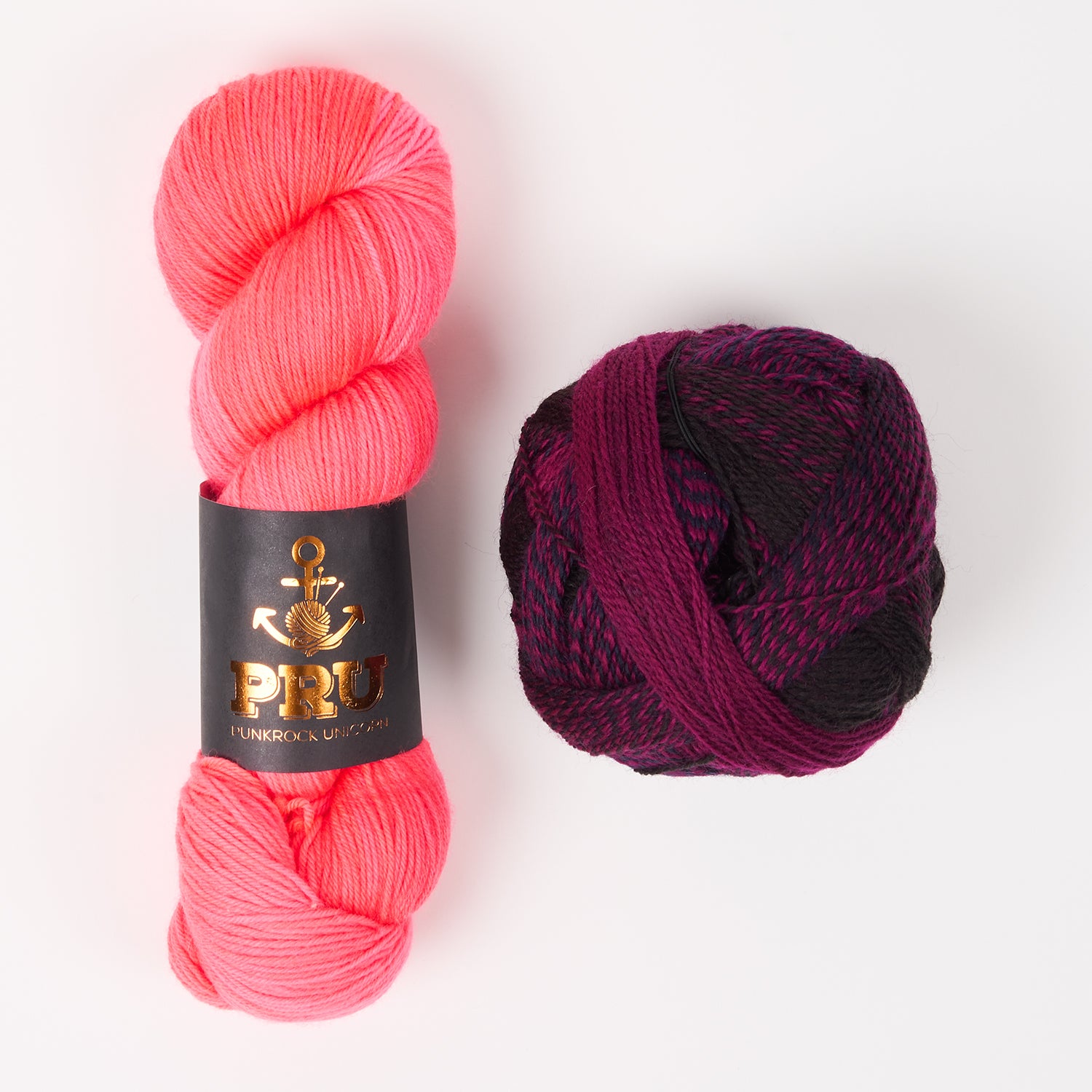 Punk Rock Unicorn WESTKNITS KIT - WATERMELON STRIPES Merino wool Wool Nylon Fingering  Light Fingering pink red Westknits Kits