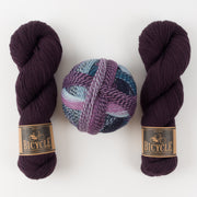 Schoppel-Wolle AUBERGINE SCENT Wool Nylon Merino wool Mixed Weight Quick Kits