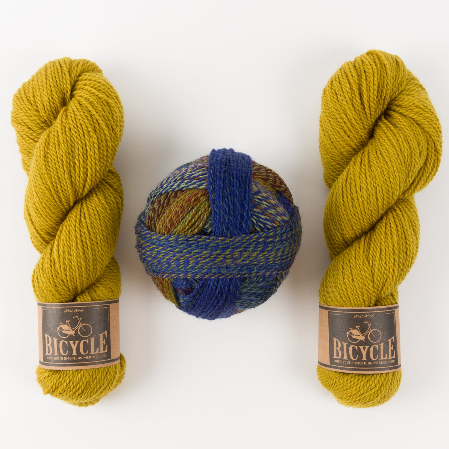 Schoppel-Wolle ROCKY MUSTARD Wool Nylon Merino wool Mixed Weight Quick Kits