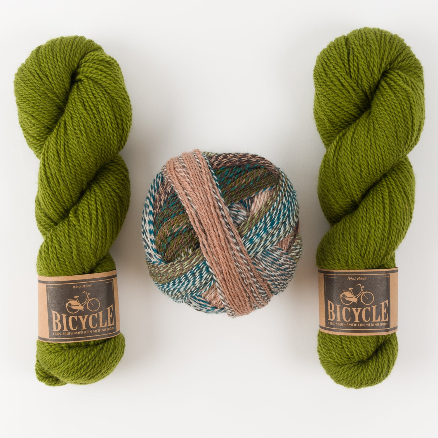 Schoppel-Wolle JACKE WIE OLIVE Wool Nylon Merino wool Mixed Weight Quick Kits