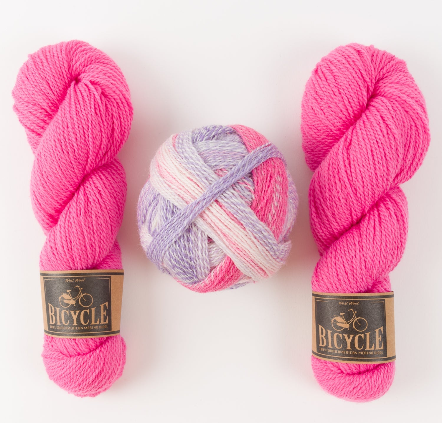 Schoppel-Wolle WESTKNITS KIT - TAFFY CLOUDS Wool Nylon Merino wool Light Fingering Fingering multicolour fuchsia Westknits Kits