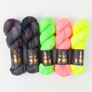 Punk Rock Unicorn SUNNY GORILLA Merino wool Nylon Fingering Quick Kits