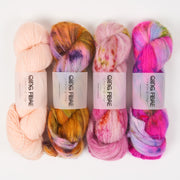 Qing Fibre PANGOLIN NECTAR Alpaca Merino wool Silk Mixed Weight Quick Kits