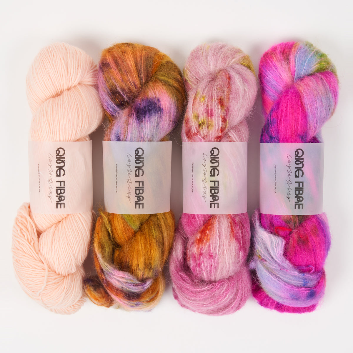 Qing Fibre PANGOLIN NECTAR Alpaca Merino wool Silk Mixed Weight Quick Kits