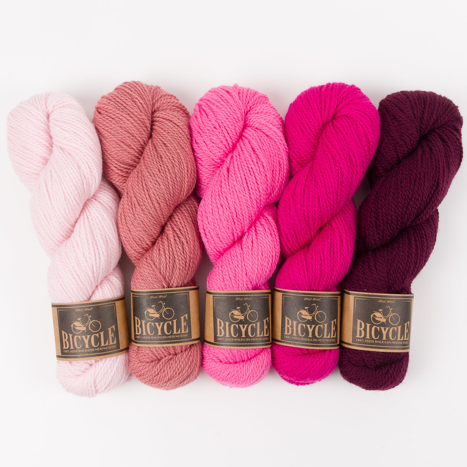 West Wool TAFFY POWDER Merino wool Fingering Quick Kits