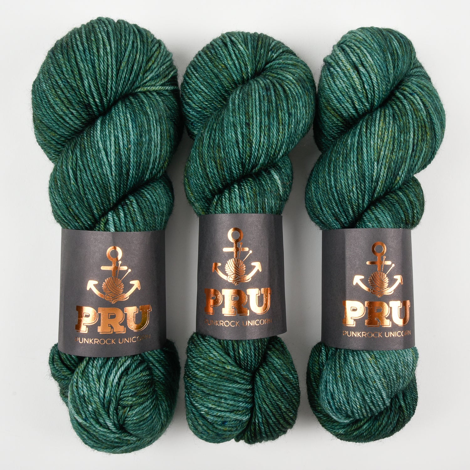 Punk Rock Unicorn SOUL DK - TANNE Merino wool Nylon DK Sock green Yarn