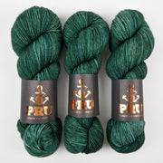 Punk Rock Unicorn SOUL DK - TANNE Merino wool Nylon DK Sock green Yarn