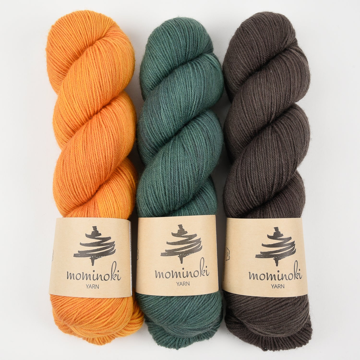 Mominoki Yarn TEAK TREE Merino wool Polyamide Fingering Quick Kits