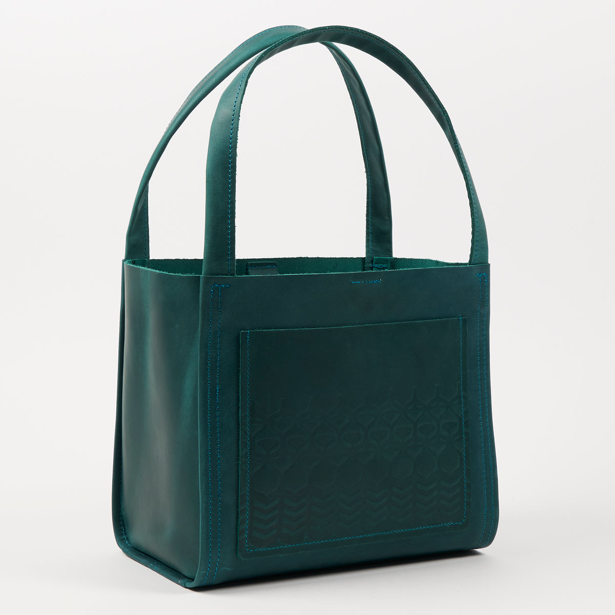 TEAL BOXY TOTE MINI