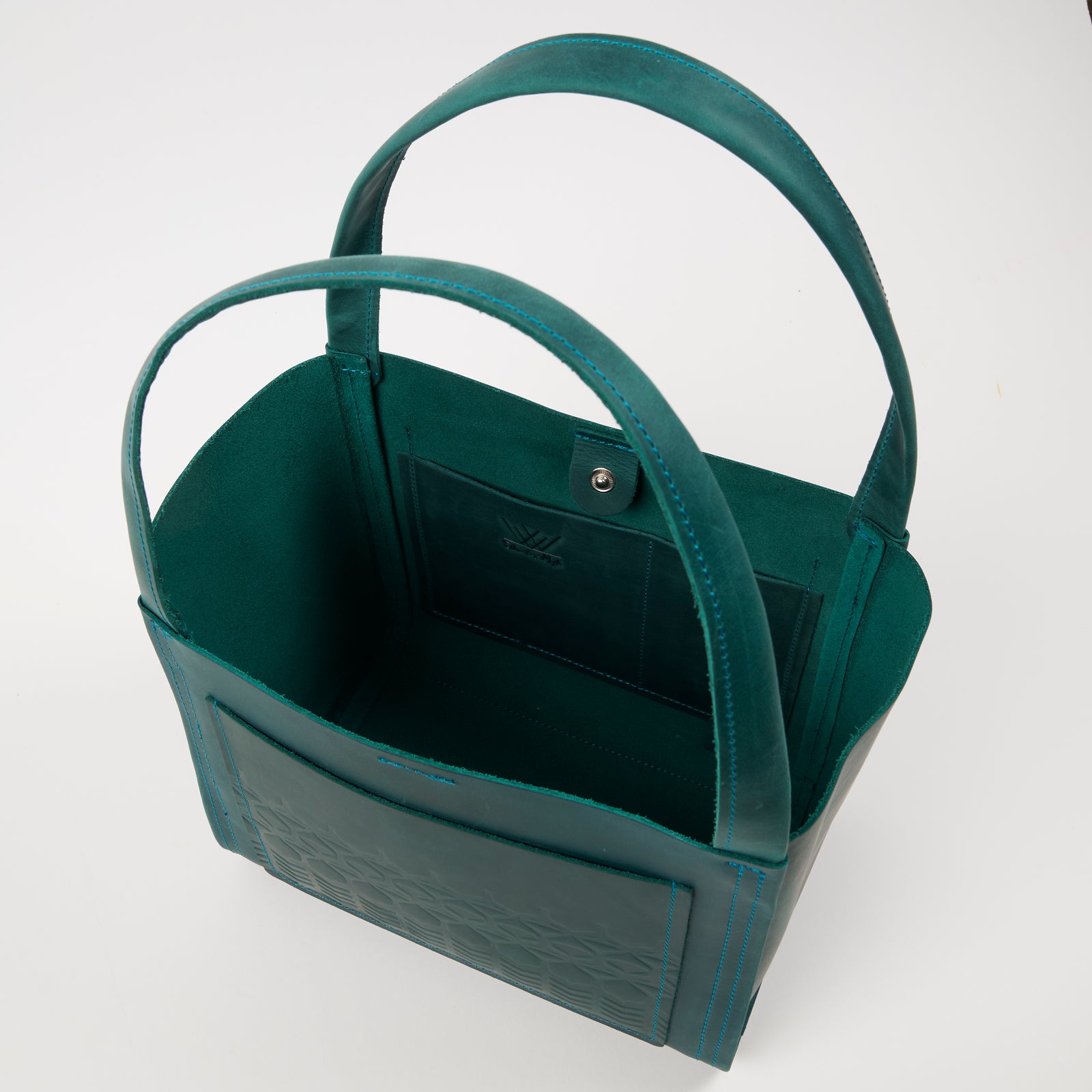 TEAL BOXY TOTE MINI