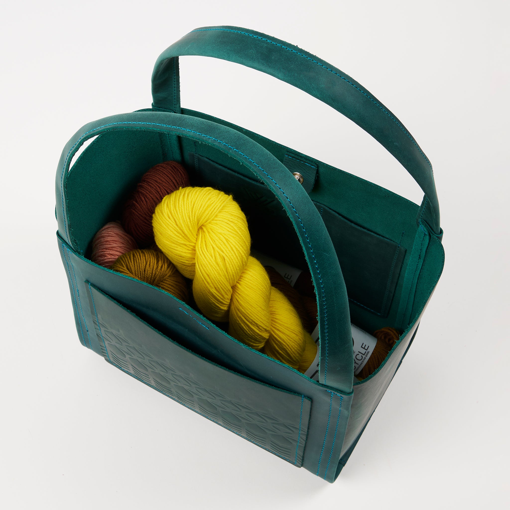 TEAL BOXY TOTE MINI