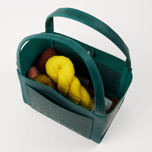 TEAL BOXY TOTE MINI