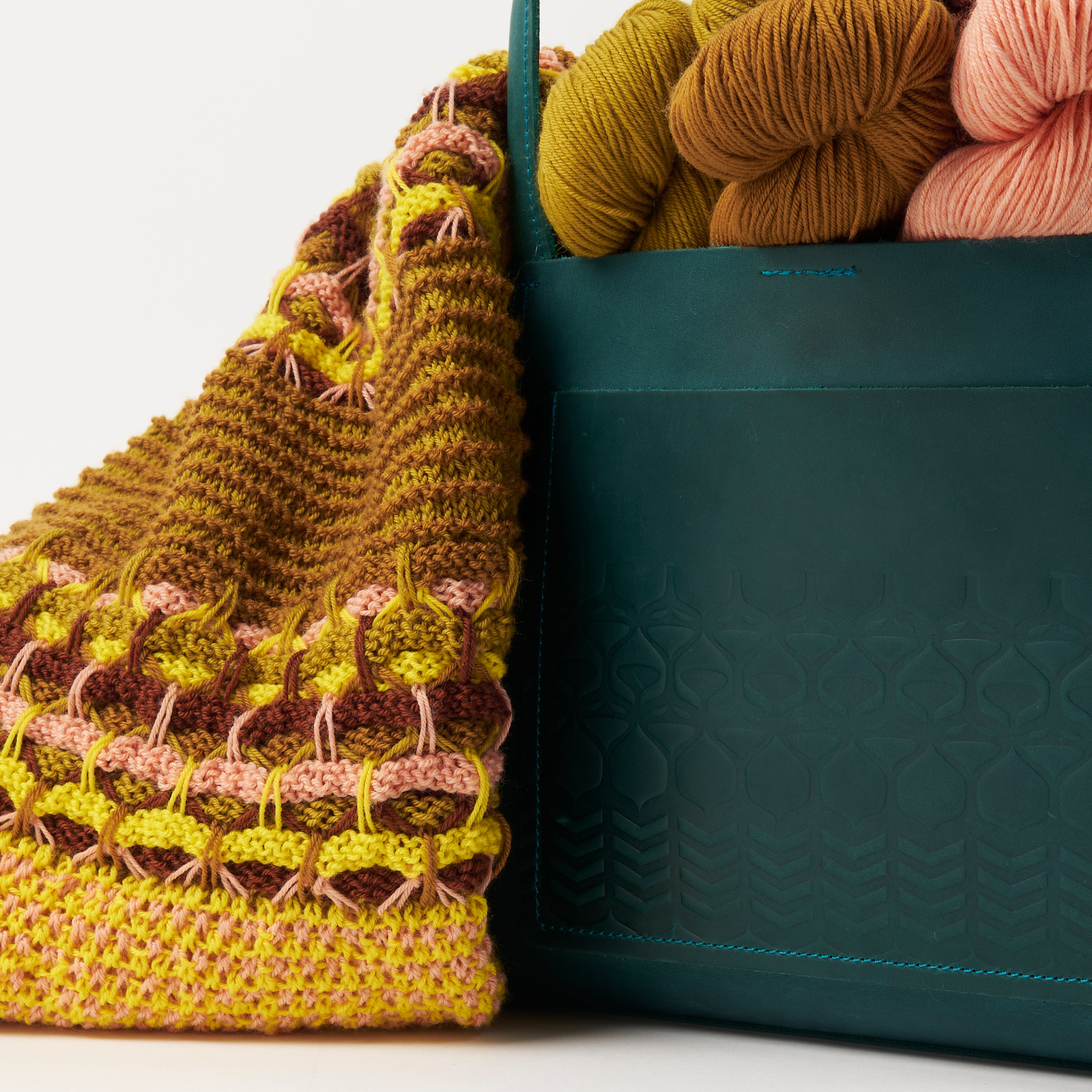 TEAL BOXY TOTE MINI